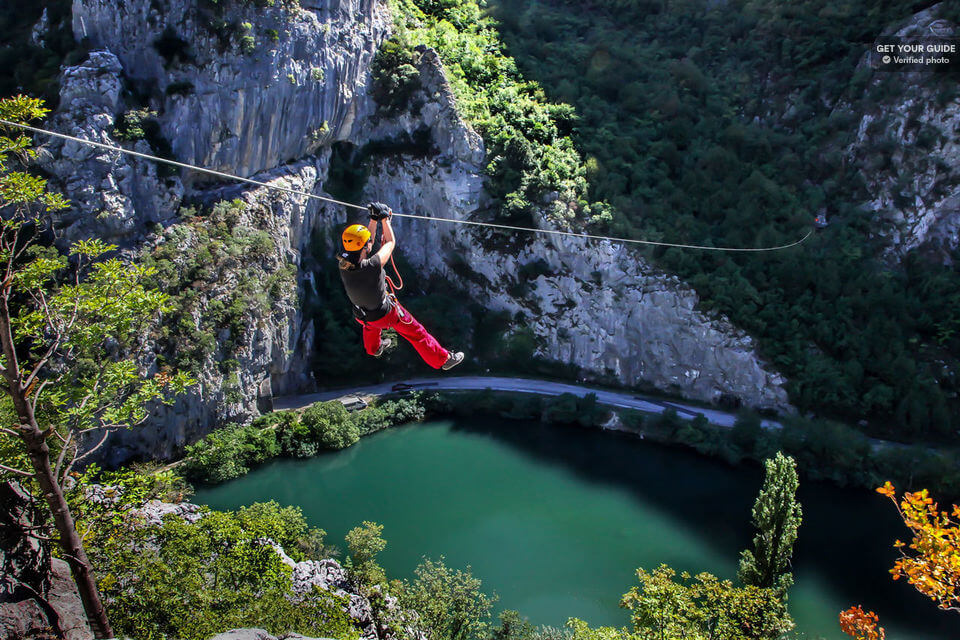 Three hour zipline over Cetina canyon for adventurers